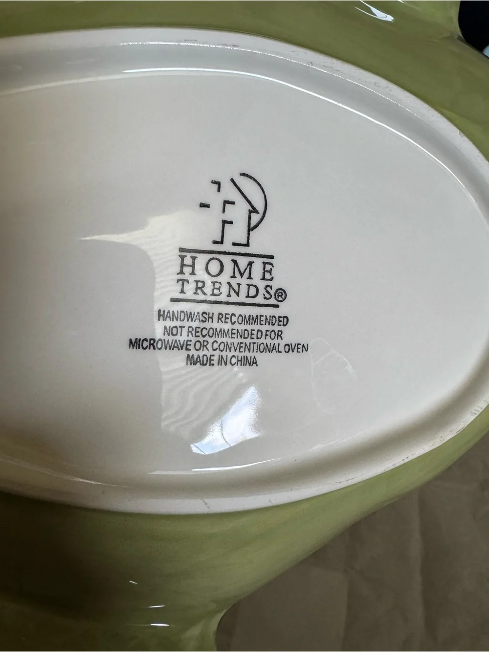 Home Trends Ceramic Botanical Serving Set Leaf Platter & Flower Bowl 2 Pc